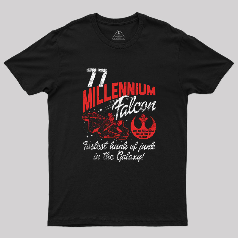 Millennium Falcon Fastest Junk 77 Geek T-Shirt