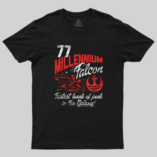 Millennium Falcon Fastest Junk 77 Geek T-Shirt