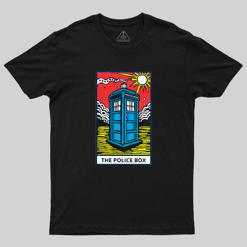 The Police Box-Tarot Card Geek T-Shirt