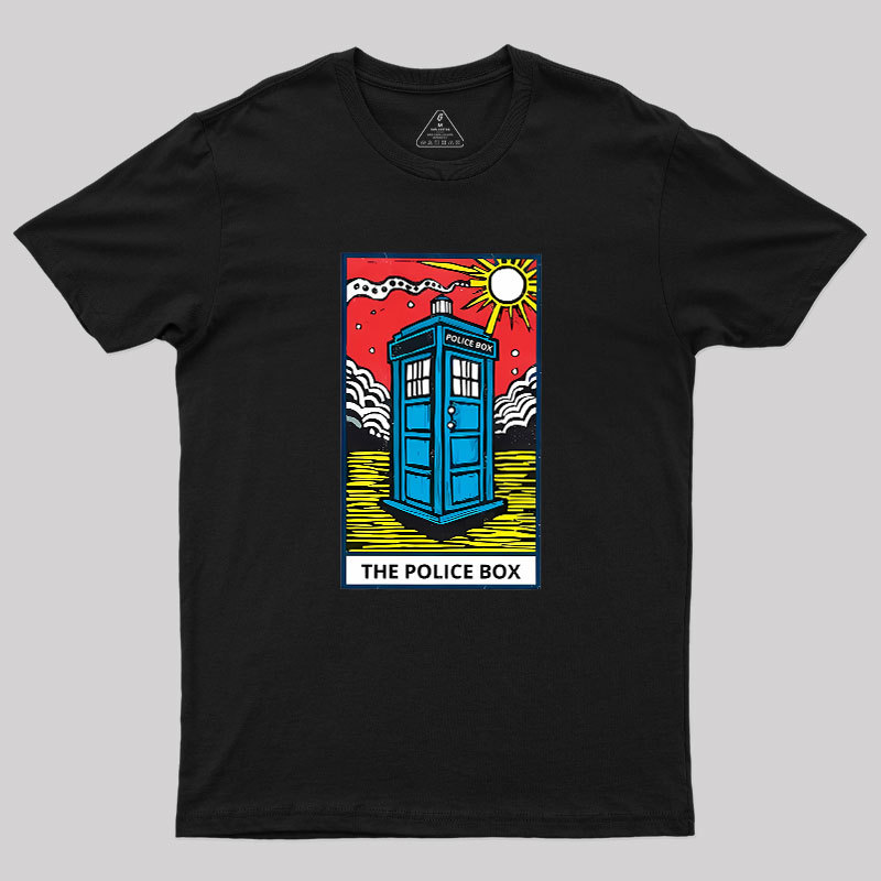 The Police Box-Tarot Card Geek T-Shirt