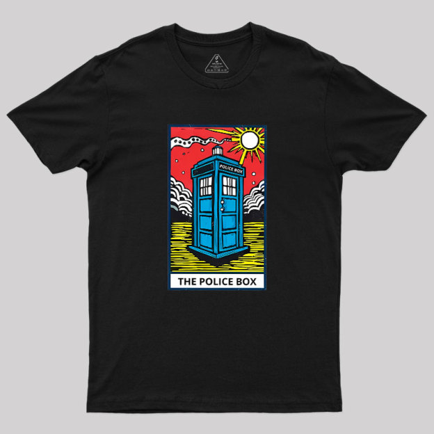 The Police Box-Tarot Card Geek T-Shirt