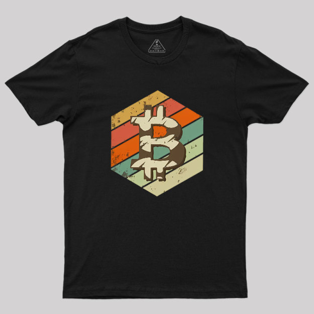 Retro Bitcoin Geek T-Shirt