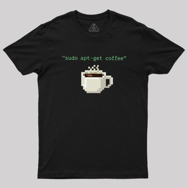 Sudo Apt-get Coffee Geek T-Shirt