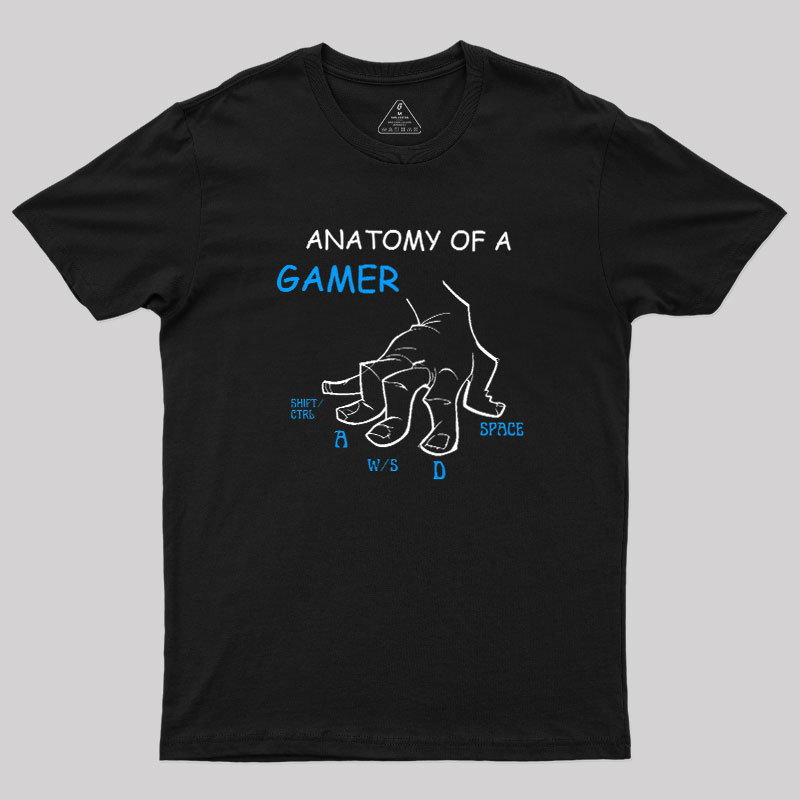 Anatomy Of A Gamer Geek T-Shirt