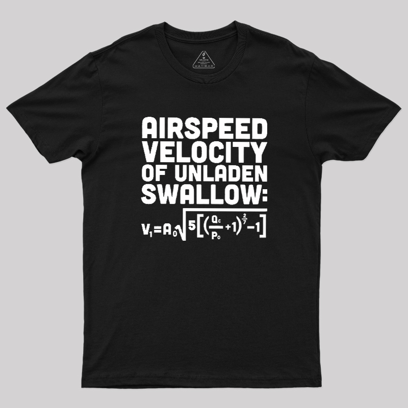 Airspeed Velocity of an Unladen Swallow Geek T-Shirt