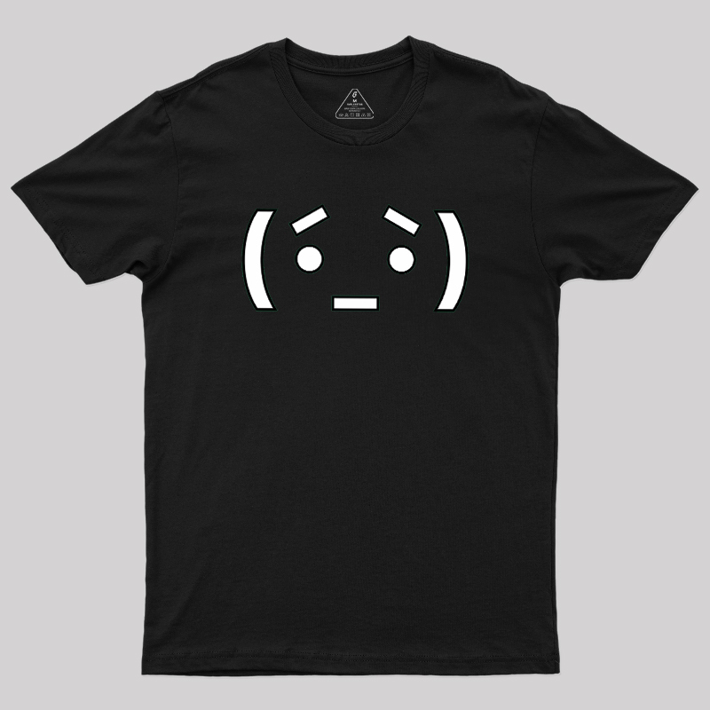 Nerdy Anime Emoticon Geek T-Shirt