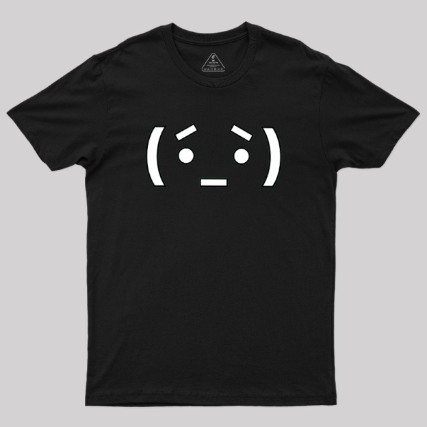 Nerdy Anime Emoticon Geek T-Shirt