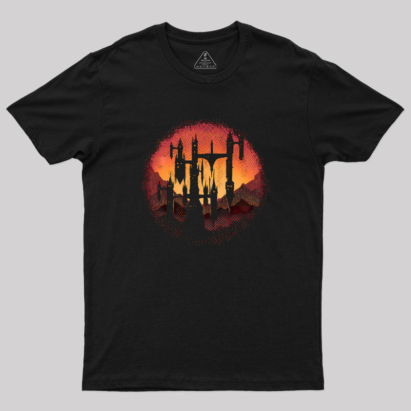Castle Sunset Geek T-Shirt