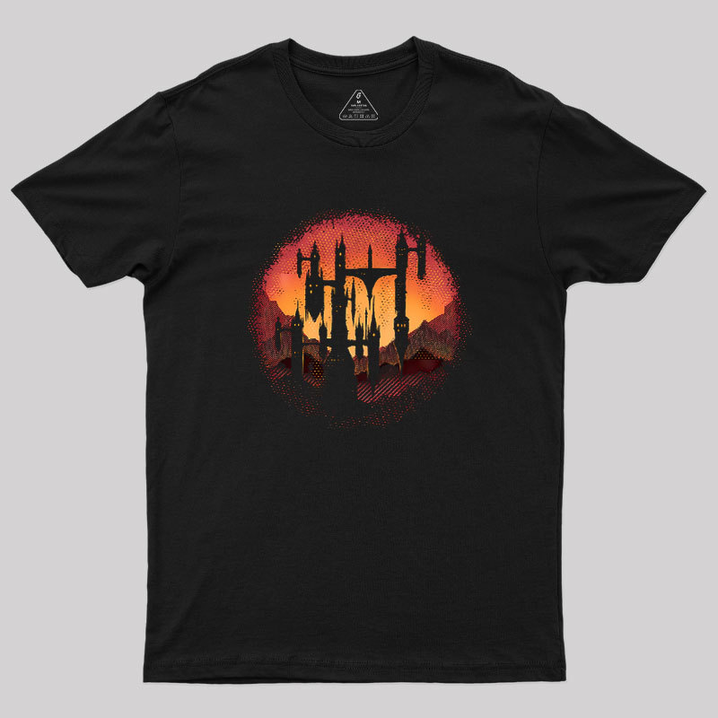 Castle Sunset Geek T-Shirt