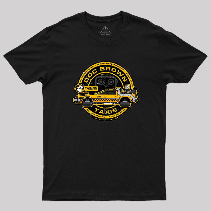 Doc Brown Taxis Geek T-Shirt