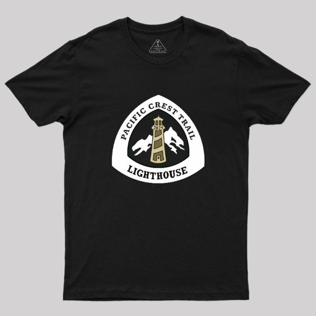 Lighthouse's 2025 PCT Trek Geek T-Shirt
