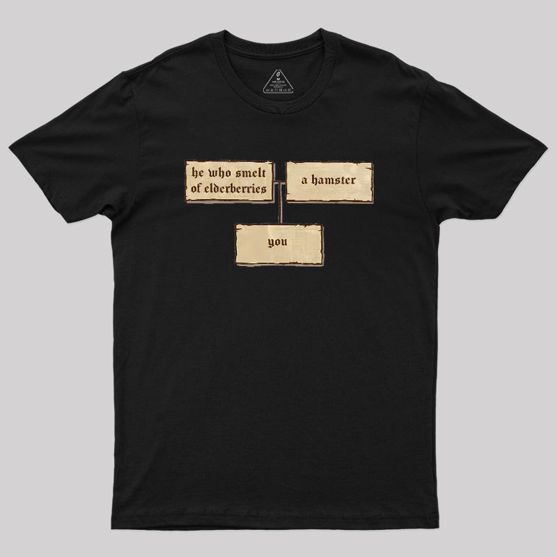 He Who Smelt of Elderberries Geek T-Shirt