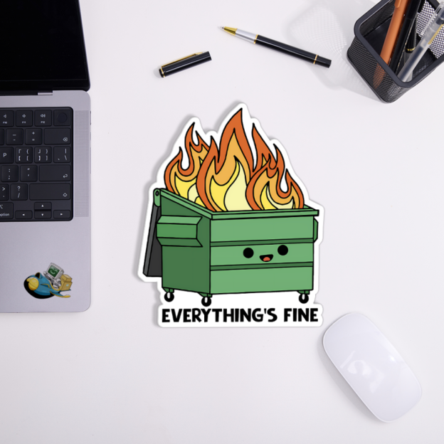 Everything is Fine Novelty Mouse Pad