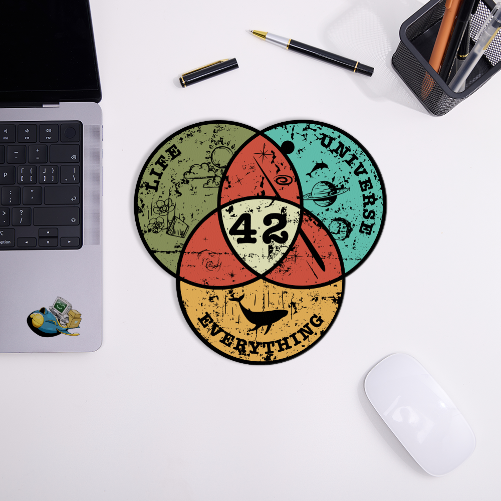 Life the Universe Everything Novelty Mouse Pad