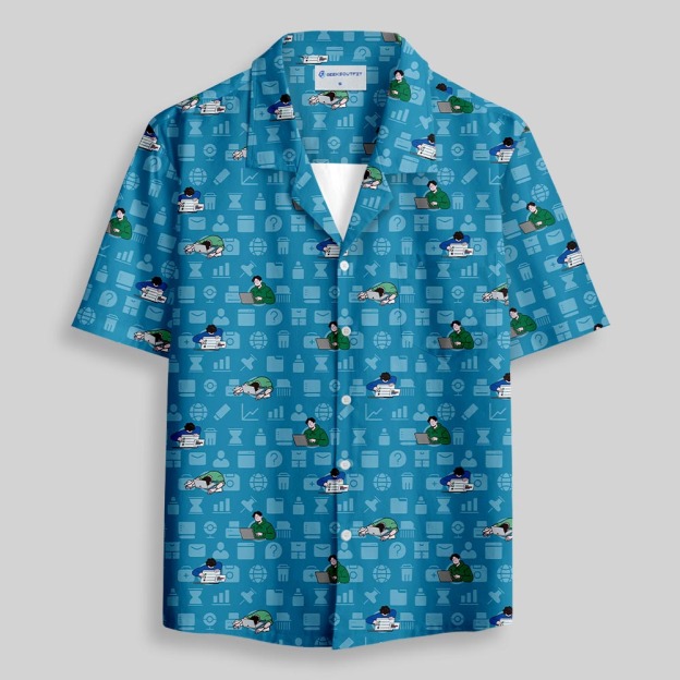 Work & Play Button Up Pocket Shirt