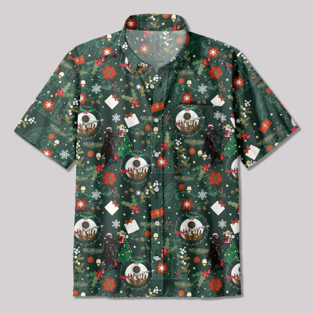 Christmas Scifi Wars Master Button Up Pocket Shirt