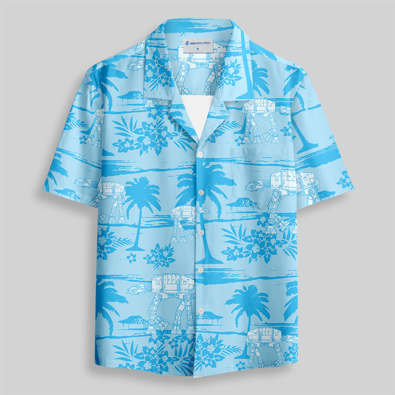 Tropical Walker Button Up Pocket Shirt
