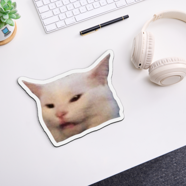 Smudge The Cat Meme Novelty Mouse Pad