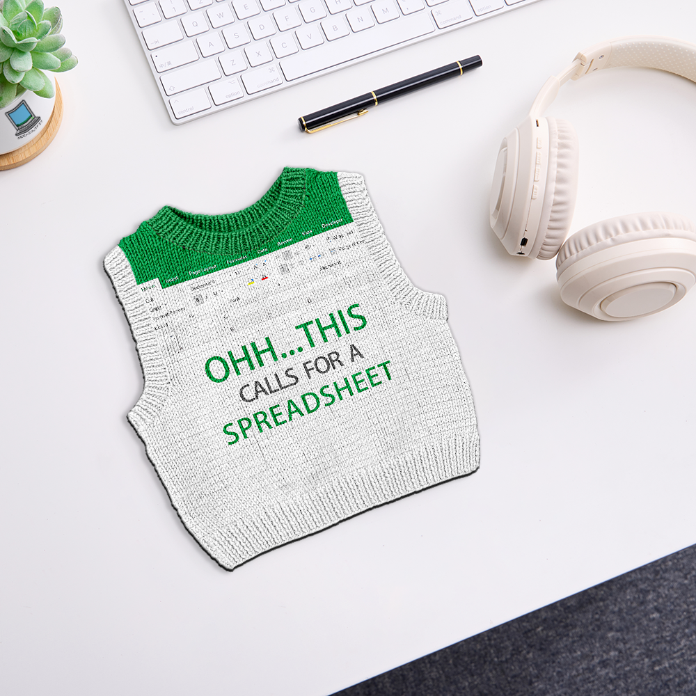 Ohh This Calls for a Spreadsheet White Novelty Mouse Pad