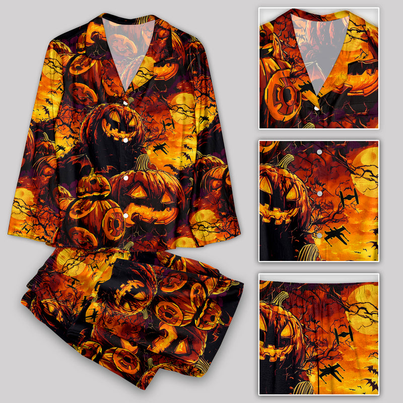 Halloween Pumpkin Lantern Pajama Sets