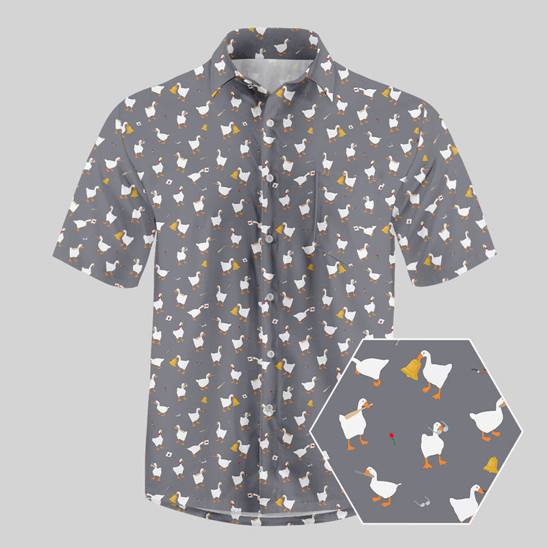 Goose Game Button Up Pocket Shirt