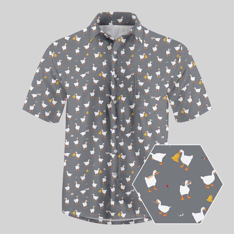 Goose Game Button Up Pocket Shirt