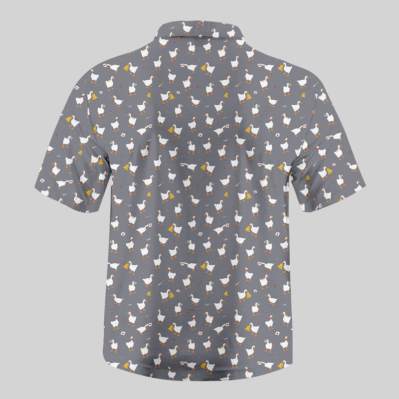 Goose Game Button Up Pocket Shirt