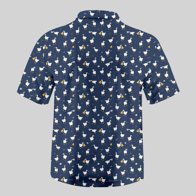 Goose Game Button Up Pocket Shirt