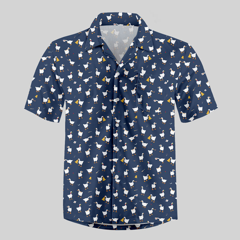 Goose Game Button Up Pocket Shirt