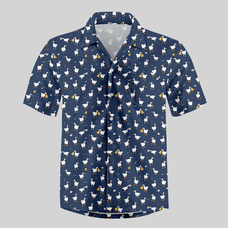 Goose Game Button Up Pocket Shirt