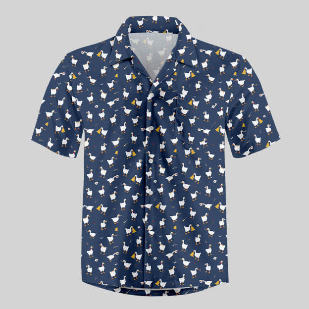 Goose Game Button Up Pocket Shirt