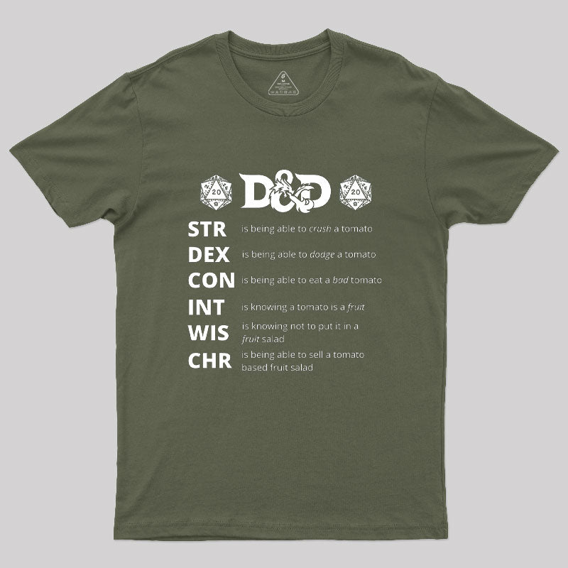Dungeons And Dragons Gift Geek T-Shirt