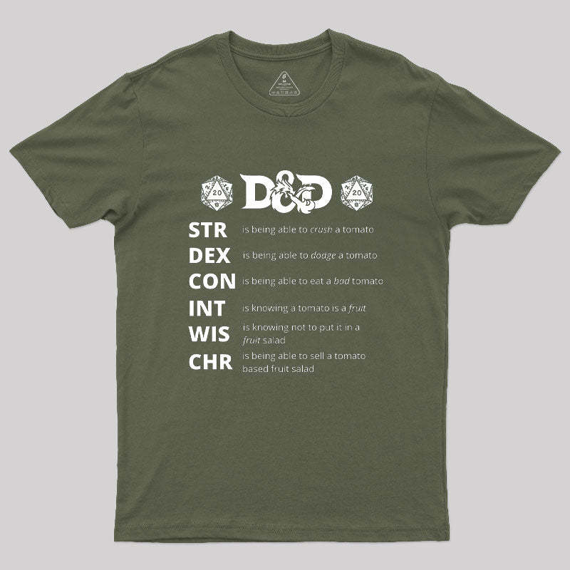 Dungeons And Dragons Gift Geek T-Shirt