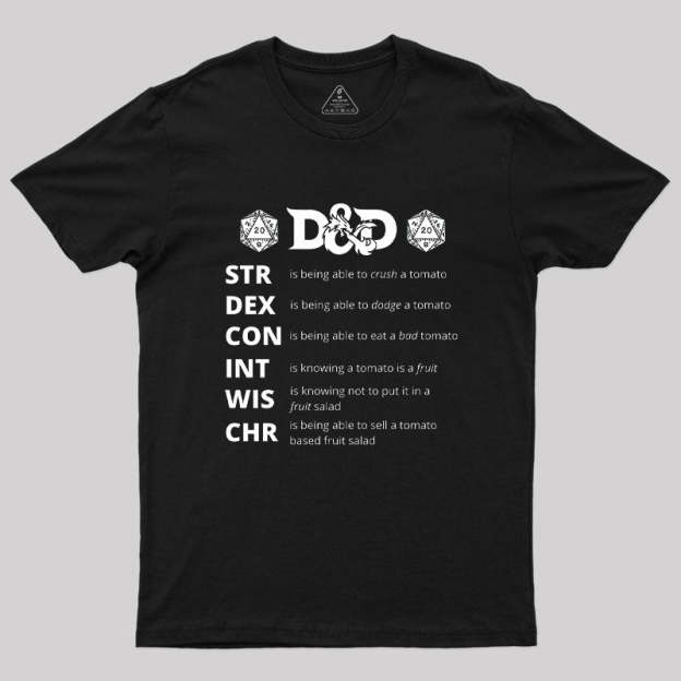 Dungeons And Dragons Gift Geek T-Shirt