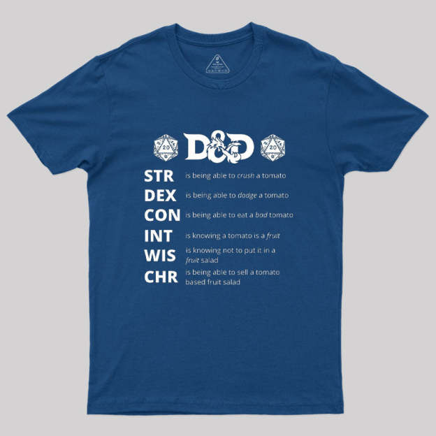Dungeons And Dragons Gift Geek T-Shirt