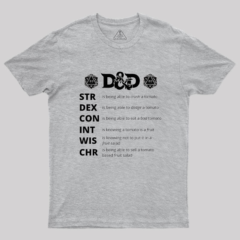 Dungeons And Dragons Gift Geek T-Shirt