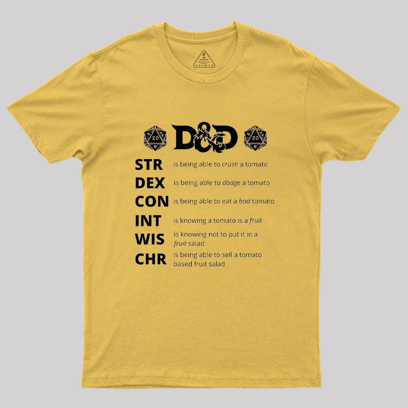 Dungeons And Dragons Gift Geek T-Shirt