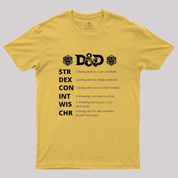 Dungeons And Dragons Gift Geek T-Shirt