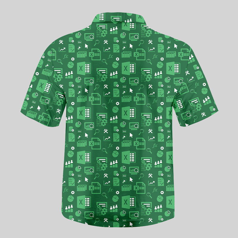 Spreadsheet Chic Button Up Pocket Shirt