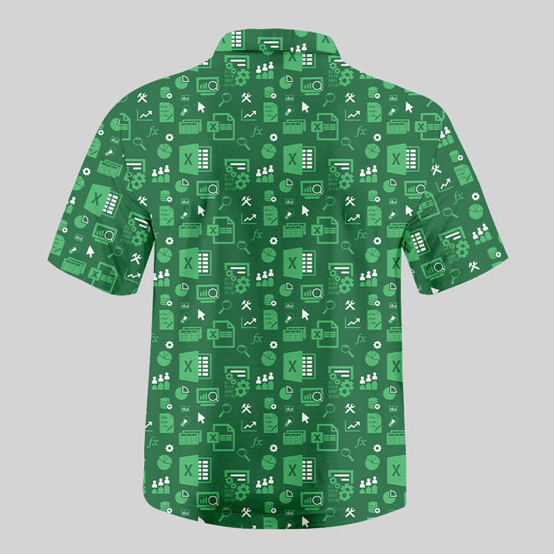 Spreadsheet Chic Button Up Pocket Shirt