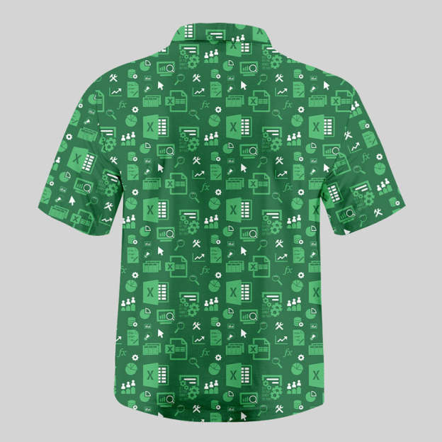 Spreadsheet Chic Button Up Pocket Shirt