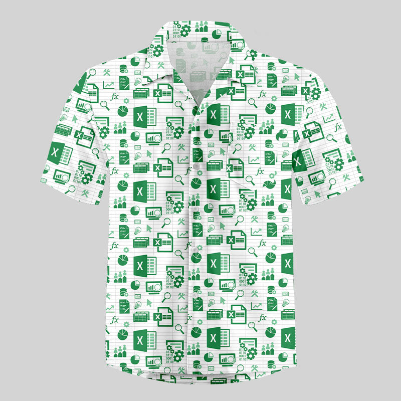 Spreadsheet Chic Button Up Pocket Shirt