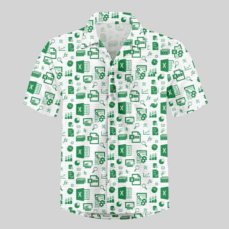 Geeksoutfit Spreadsheet Chic Button Up Pocket Shirt for Sale online