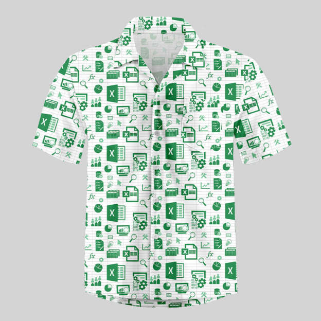 Spreadsheet Chic Button Up Pocket Shirt