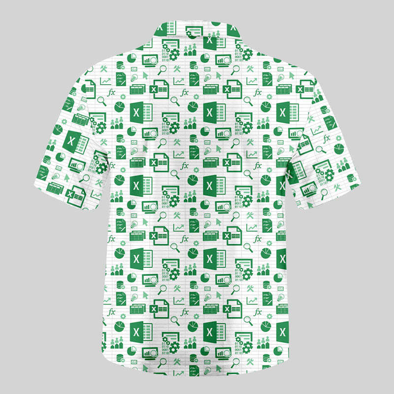 Spreadsheet Chic Button Up Pocket Shirt