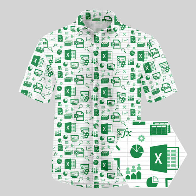 Spreadsheet Chic Button Up Pocket Shirt