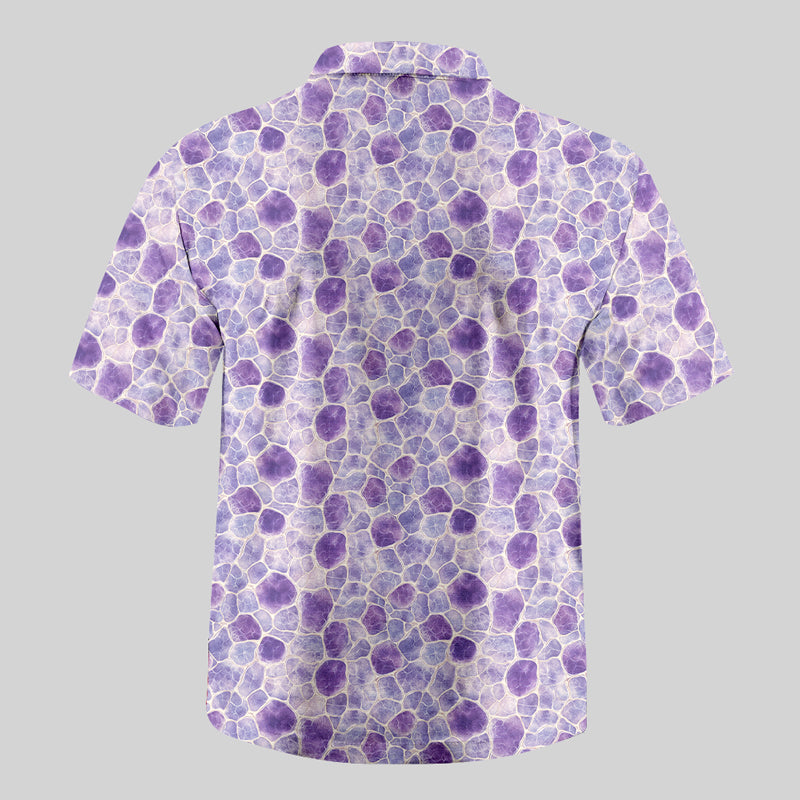 Cell Biology Purple Button Up Pocket Shirt