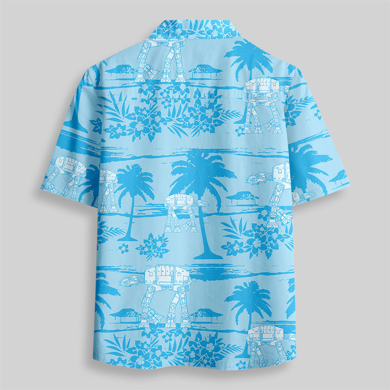 Tropical Walker Button Up Pocket Shirt