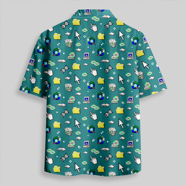 Retro Bytes Button Up Pocket Shirt