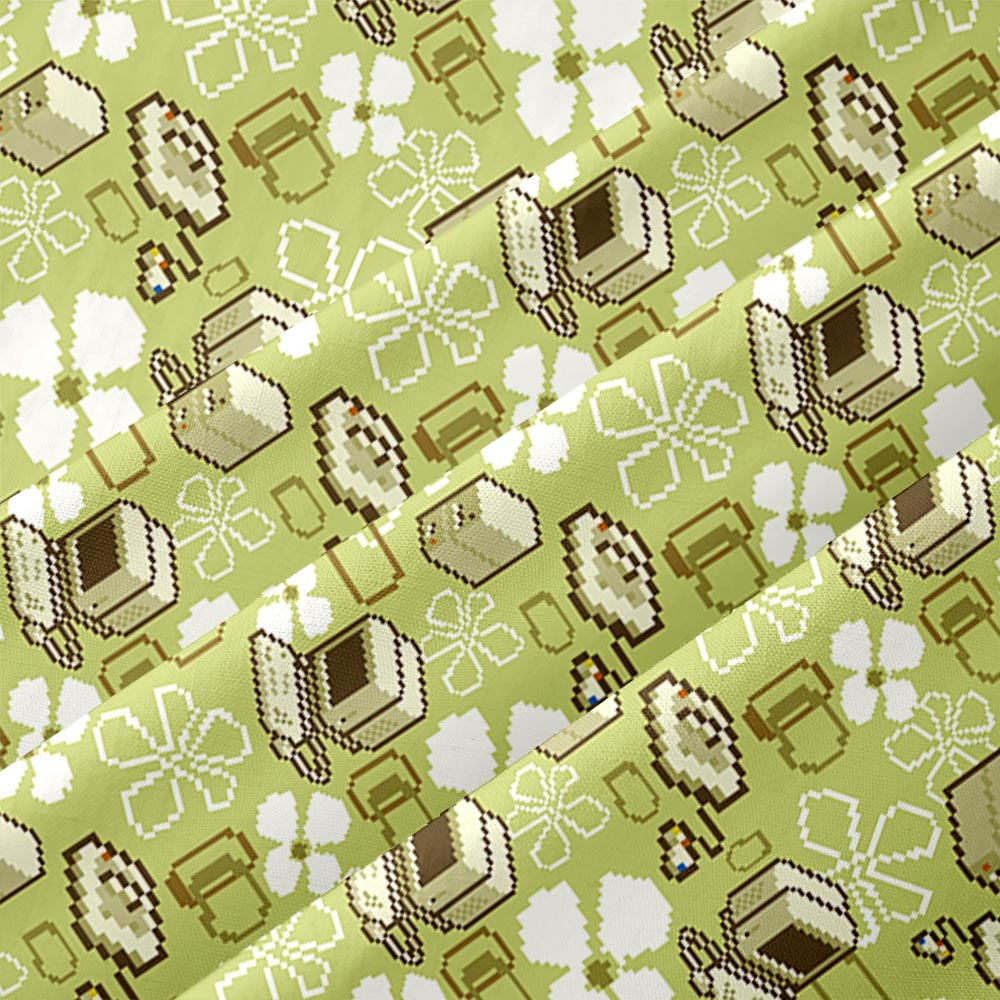 Retro Tech Tropics Button Up Pocket Shirt